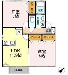 セジュールあいの物件間取画像